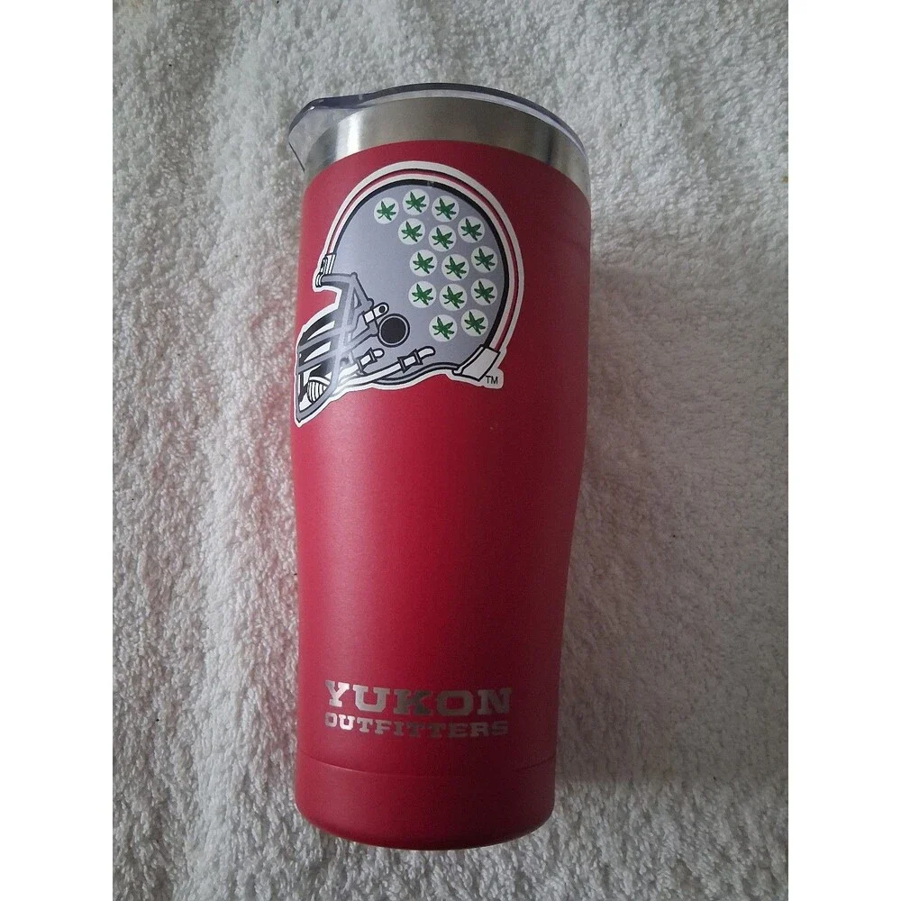 Buccees  Beaver  red 20 oz Yukon Outfitters stainless steel travel tumbler  mug